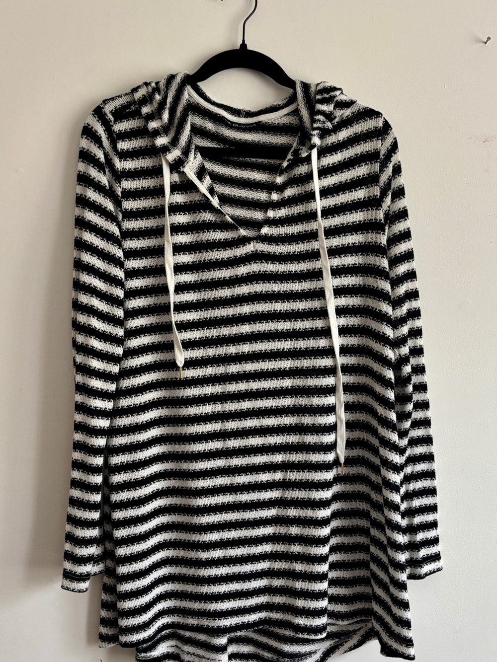 La Blanca Slouchy Hooded Sweater Cover-Up Tunic